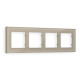 AF580364 Рамка ALFA Arctic (Серо-бежевый Стекло органическое) 4-ая
