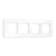 AF580104 Рамка ALFA Arctic (Белый Стекло органическое) 4-ая