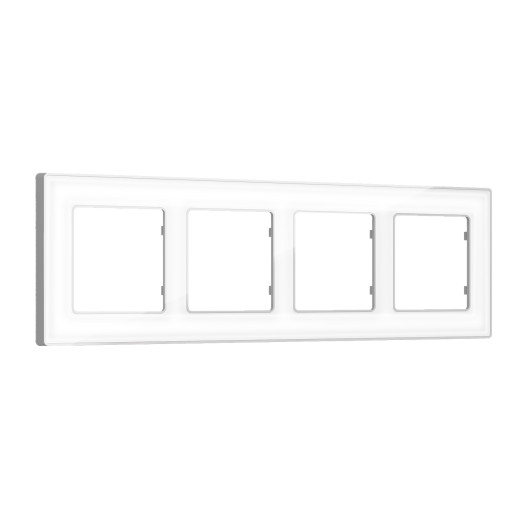 AF580134 Рамка ALFA Arctic (Белый Стекло органическое/Серебро) 4-ая