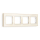 AF580344 Рамка ALFA Arctic (Бежевый Стекло органическое/Шампань) 4-ая