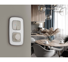 OF640132 Рамка OMEGA Coint (Белый Стекло органическое/Серебро) 2-ая