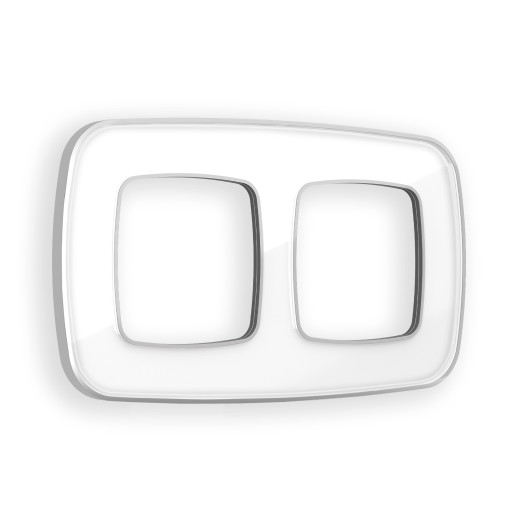 OF640132 Рамка OMEGA Coint (Белый Стекло органическое/Серебро) 2-ая