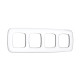 OF640134 Рамка OMEGA Coint (Белый Стекло органическое/Серебро) 4-ая