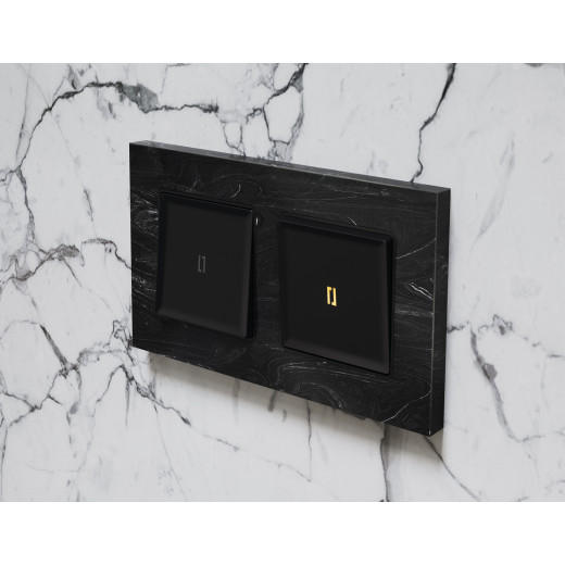 AF930703 Рамка ALFA Grand (Черный мрамор) 3-ая