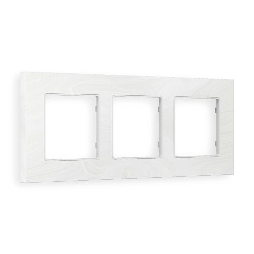 AF930103 Рамка ALFA Grand (Белый мрамор) 3-ая