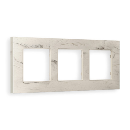AF930603 Рамка ALFA Grand (Серо-бежевый мрамор) 3-ая