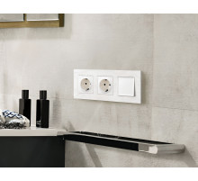 AF930103 Рамка ALFA Grand (Белый мрамор) 3-ая