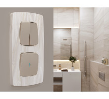 OF940303 Рамка OMEGA Opera (Бежевый мрамор) 3-ая