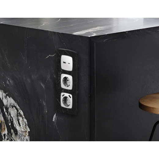 OF940703 Рамка OMEGA Opera (Черный мрамор) 3-ая