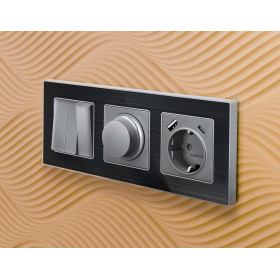 AF580531 Рамка ALFA Arctic (Черный Стекло органическое/Сталь) 1-ая