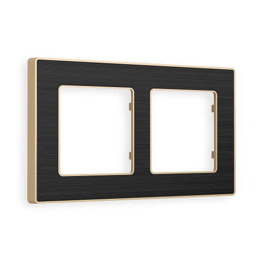 AF580542 Рамка ALFA Arctic (Черный Стекло органическое/Шампань) 2-ая