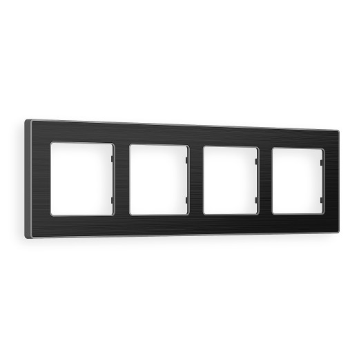 AF580534 Рамка ALFA Arctic (Черный Стекло органическое/Сталь) 4-ая