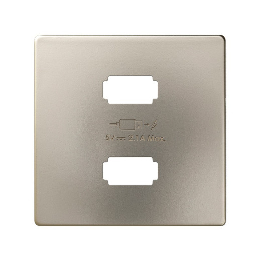 Simon 82 Detail Шампань Накладка для зарядного устройства 2*USB