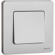 Legrand/Daccord INSPIRIA Алюминий Переключатель без фиксации (кнопка) с Н.О./Н.З. контактом 6 A - 250 В