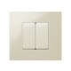 Simon 27 Мех Слоновая кость Выключатель проходной узкий, 16А 250В, S27