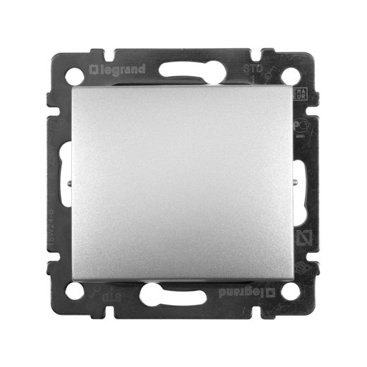 Legrand Valena Алюминий Выключатель 1-клавишный