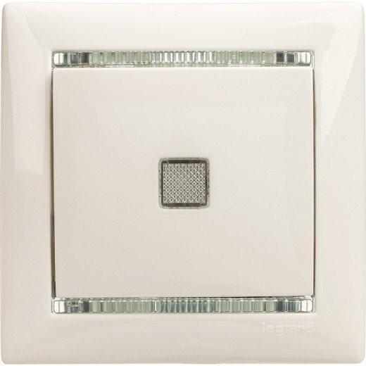 Legrand Valena Бел Выключатель 1-клавишный с подсветкой