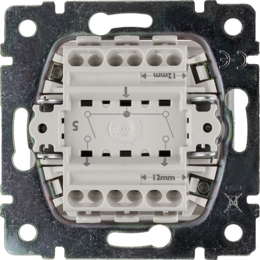 Legrand Valena Алюминий Выключатель 2-х клавишный