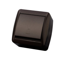 TDM Кнопка звонковая открытой установки IP44 6А шоколад 