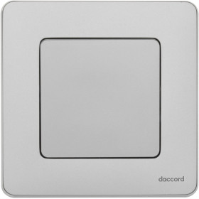 Legrand/Daccord INSPIRIA Алюминий Переключатель без фиксации (кнопка) с Н.О./Н.З. контактом 6 A - 250 В