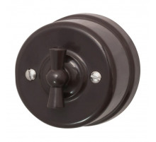 BIRONI Лизетта Пластик Коричневый Выключатель 2-кл