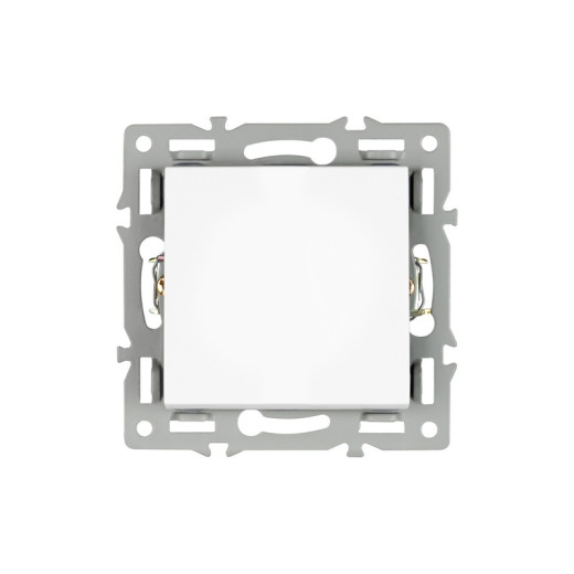 Arlight Механизм выключателя одноклавишный непроходной SWT-MK01-PL-WH (250V, 16A) (-)