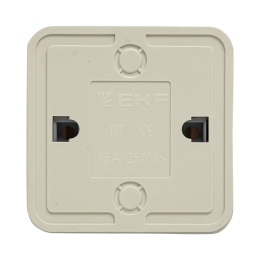 EKF PROxima Рим Выключатель проходной 1-клавишный с индикатором 10А белый