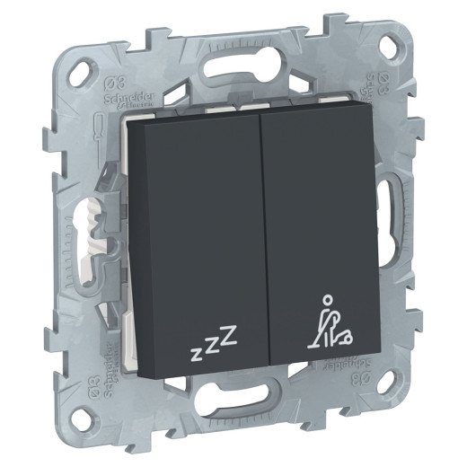 Schneider Electric Unica New Антрацит Выключатель кнопочный 
