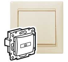 Legrand Valena Крем Выключатель карточный с таймером
