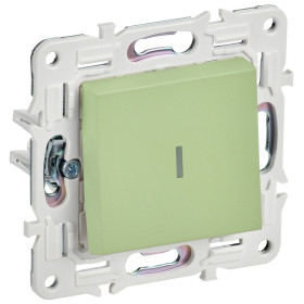 IEK SKANDY Мятный Выключатель 1-клавишный с индикацией 10А SK-V07G