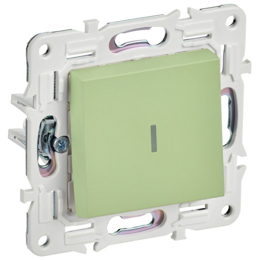 IEK SKANDY Мятный Выключатель 1-клавишный с индикацией 10А SK-V07G