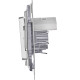 Legrand/Daccord INSPIRIA Алюминий Переключатель IP44 - 10 AX - 250 В