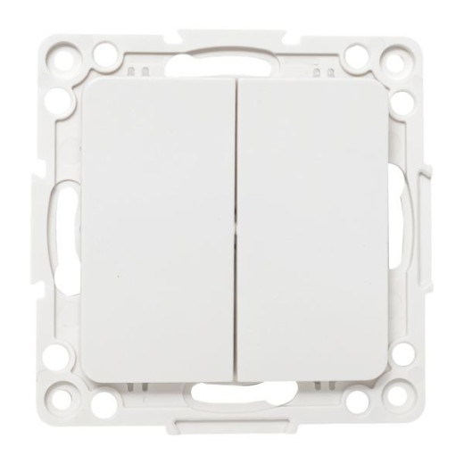 EKF PROxima Стокгольм Белый Выключатель проходной 2-кл, 10А, винт.клеммы