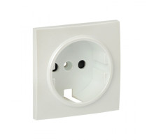 EKF PROxima Валенсия лицевая панель розетки 1-местной с/з 16А жемчуг с защ. штор.