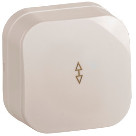 IEK GLORY ВСп10-1-0-ХК Выкл. 1-кл. проход. о/у 10А GLORY кремовый