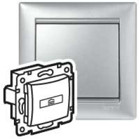 Legrand Valena Алюминий Выключатель карточный