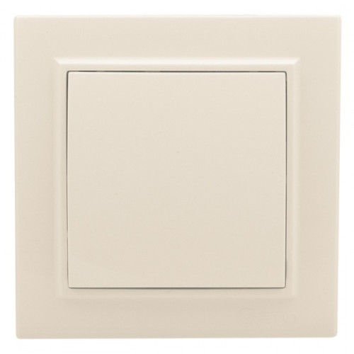 EKF Basic Минск Бежевый Выключатель 1-кл, 10А, СП