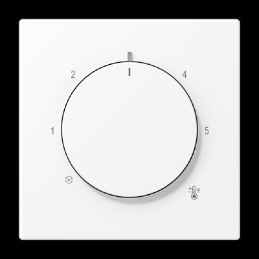 JUNG LS990 Белый матовый Накладка регулятора теплого пола (мех. FTR231)