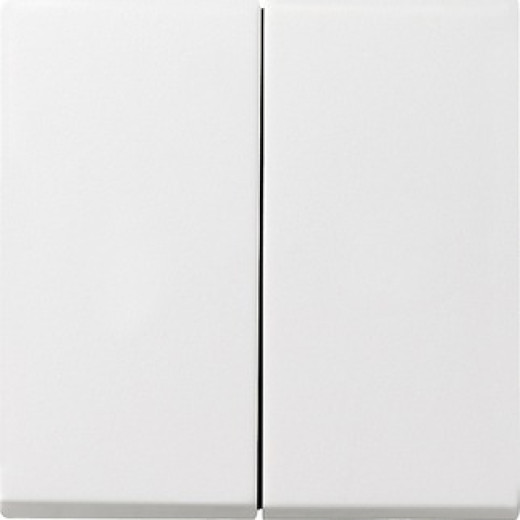 Gira S-55 Бел Клавиши двойные с комплектом уплотнителей IP44 для клавишных и кнопочных выключателей