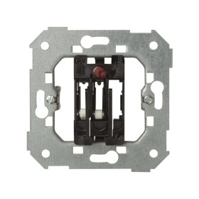 Simon 75 Мех Выключатель под карточку с 2 микровыключателями, проходной со свет.индик, 6А(2А), 250В, S82,82N,88