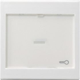 Gira S-55 Бел Клавиша 1-ая с полем для надписи