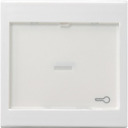 Gira S-55 Бел Клавиша 1-ая с полем для надписи