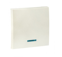 EKF PROxima Валенсия лицевая панель выключателя 1-кл. с индикатором 10А жемчуг