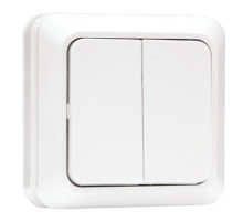 EKF PROxima Рим Выключатель 2-клавишный 10А белый