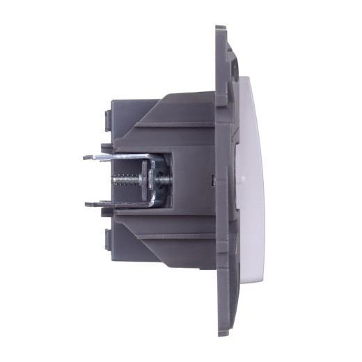 Legrand Etika Белый Переключатель промежуточный 1-клавишный, винтовые клеммы, 10AX, 250 В