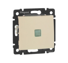 Legrand Valena Крем Выключатель 1-клавишный с подсветкой