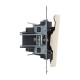 Legrand/Daccord SUNO Слоновая кость Переключатель 10АХ 250В. Безвинтовые зажимы.