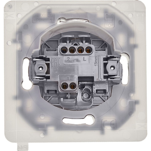 Legrand/Daccord INSPIRIA Алюминий Переключатель IP44 - 10 AX - 250 В