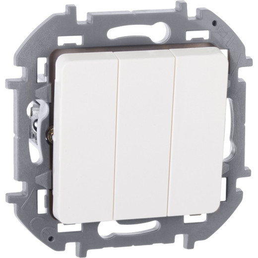 Legrand/Daccord INSPIRIA Белый Выключатель 3-кл, винтовые клеммы, 10 AX , 250 В