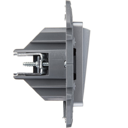 Legrand/Daccord INSPIRIA Алюминий Переключатель двухклавишный 10 AX - 250 В